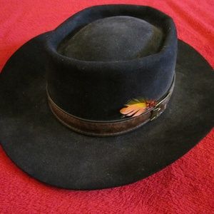 Vintage Mallory By Stetson Wool Felt Western Hat